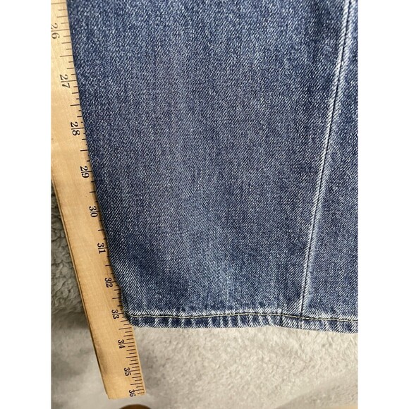 AG Adriano Goldschmied piper slouchy slim jeans, size 31 slashed, lace, rips - Picture 11 of 12